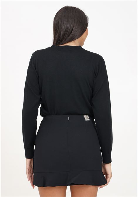 Short black skirt for women with ruffles at the bottom ARMANI EXCHANGE | 6DYN39YN8JZ1200